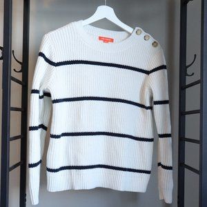 Joe Fresh Striped Crew Neck Medium Sweater